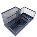 Organizador de metal, para escritorio, con 3 divisiones, en bolsa