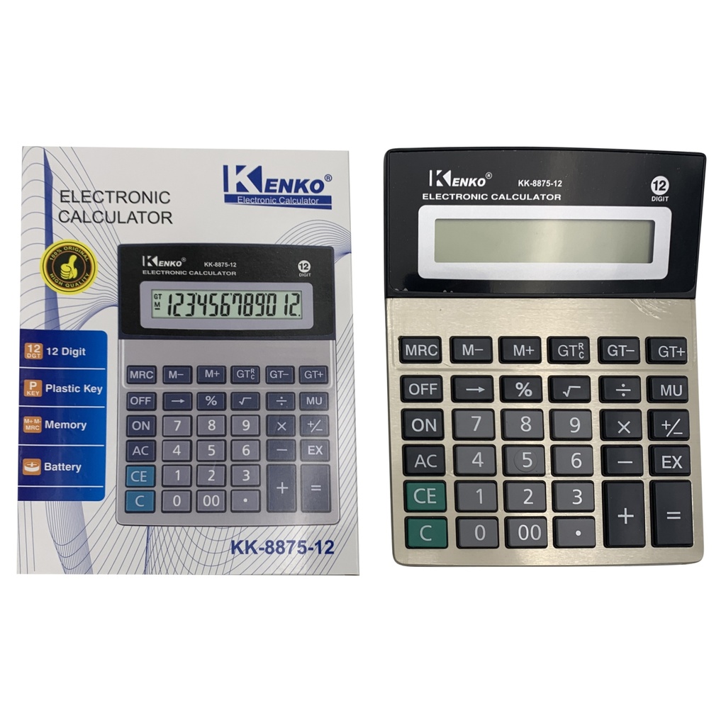 Calculadora de mesa KENKO, en caja