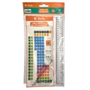 Juego de geometría 4 piezas, 30cm, en bolsa, SOTE