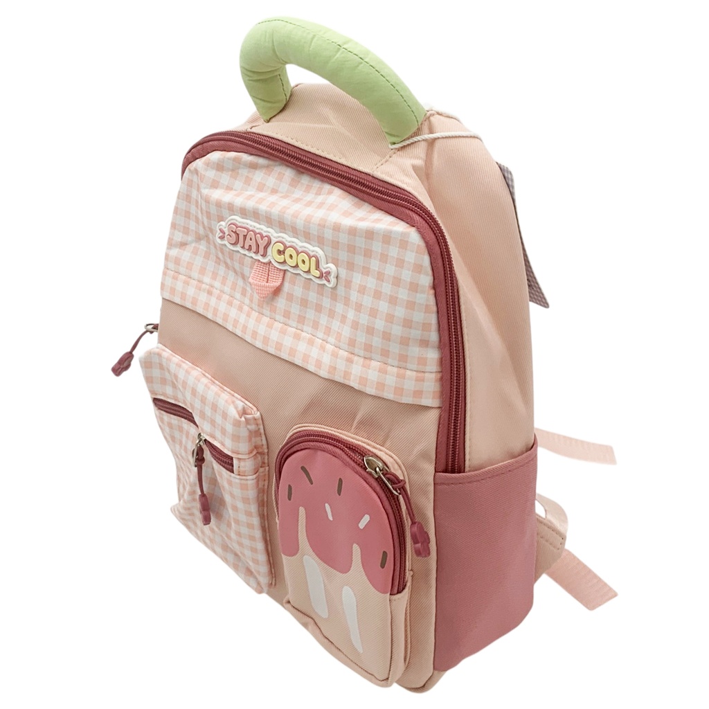 Mochila infantil, 3 bolsillos frontales, varios colores