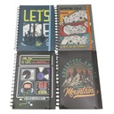 Libreta con espiral 100 hojas, varios diseños