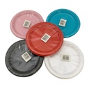 Descartable, plato de cartón x10, en bolsa, varios colores, PACKx10