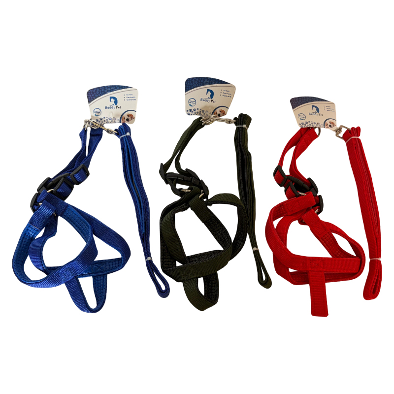 Collar para mascotas, arnés con correa, varios colores