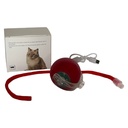 Juguete para mascota, pelota con luz y movimiento con cuerda, recarga USB, varios colores