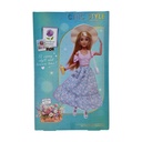 Muñeca articulada, florista, con accesorios, en caja