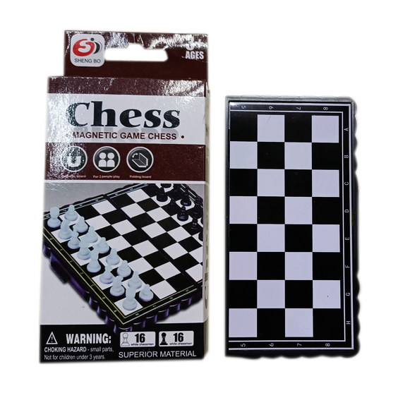 Juego de mesa, ajedrez magnético, en caja