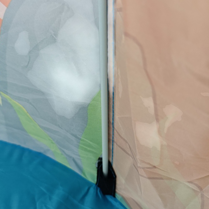 Casita carpa para niños CELESTE, con túnel y pelotero, en bolsa