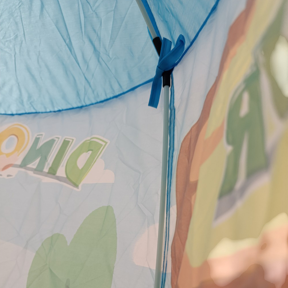 Casita carpa para niños CELESTE, con túnel y pelotero, en bolsa