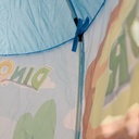 Casita carpa para niños CELESTE, con túnel y pelotero, en bolsa
