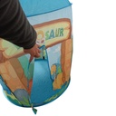 Casita carpa para niños CELESTE, con túnel y pelotero, en bolsa
