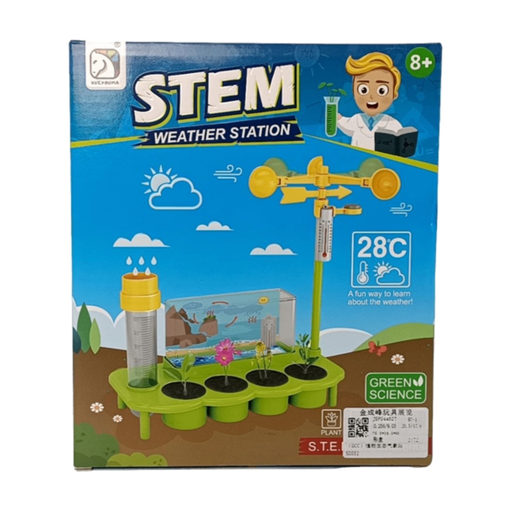 Juego de ciencia estación meteorológica, en caja