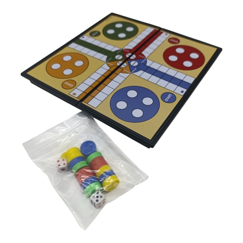 Juego de mesa, ludo, magnético, en caja
