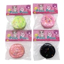 Juguete antiestrés de goma, galletitas, en bolsa CAJA x16 varios diseños