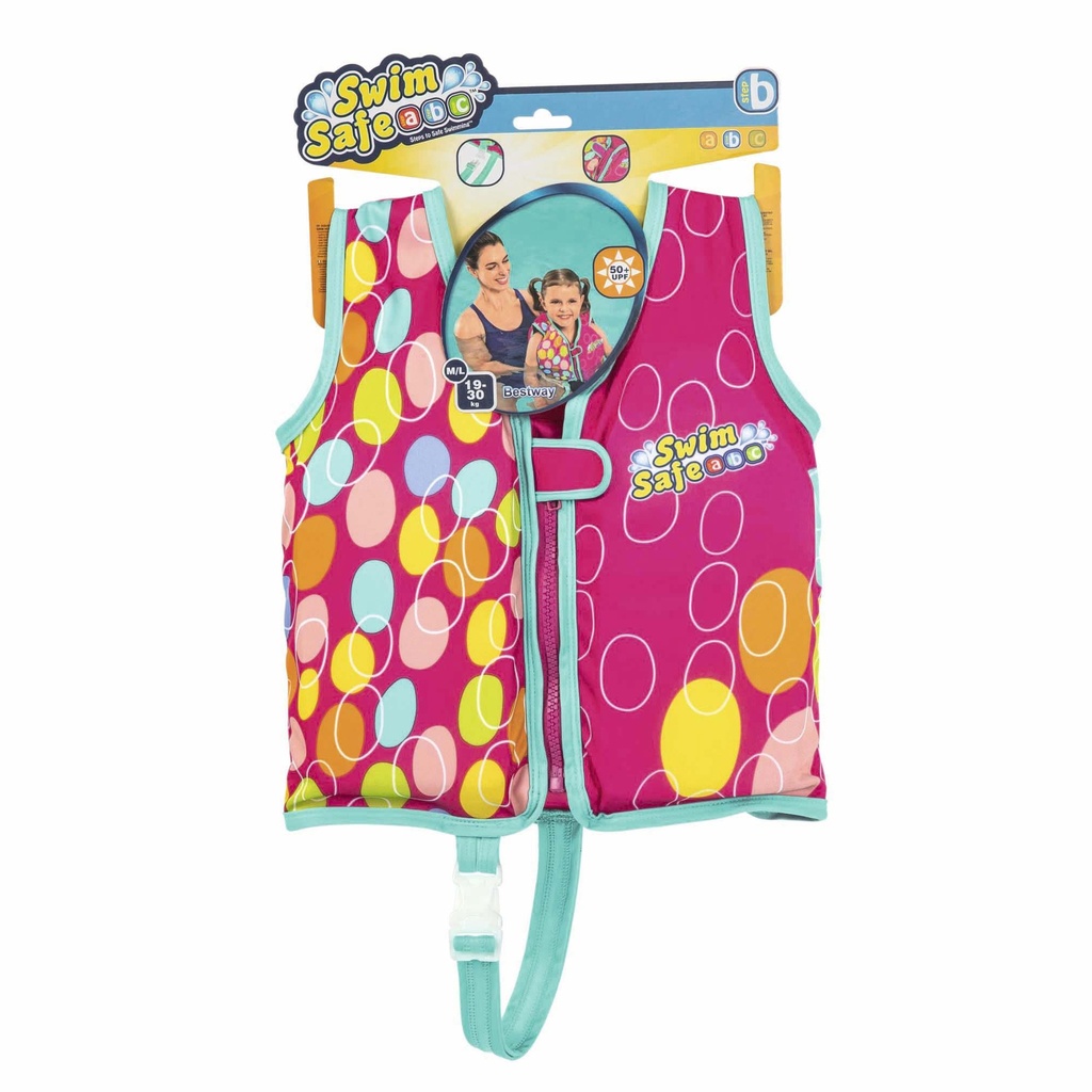 Chaleco flotador salvavidas, Bestway, en cartón, M/L, 2 diseños