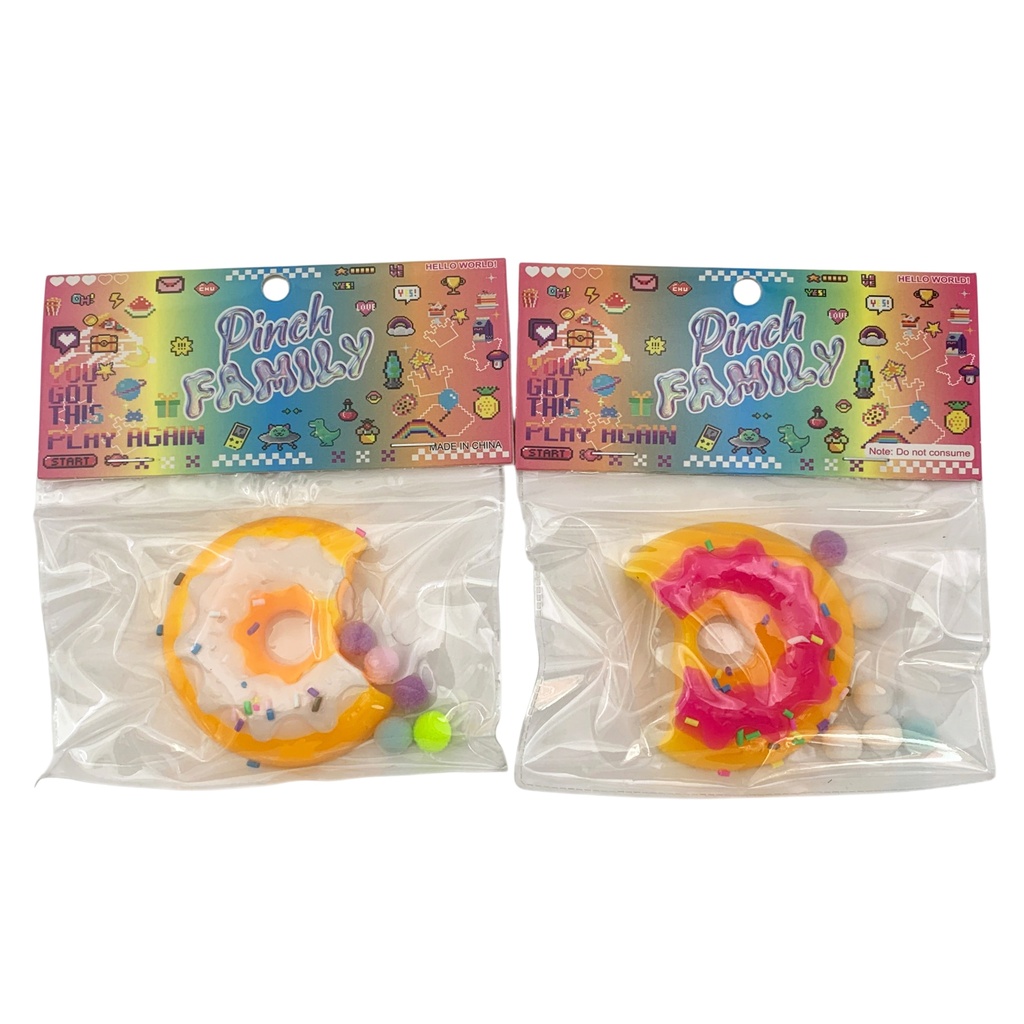 Juguete antiestrés con gel, dona, CAJA x16