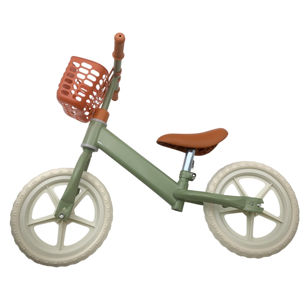 Bicileta sin pedal, de equilibrio o balance, cuadro de metal, ruedas de goma EVA con rayos de plástico
