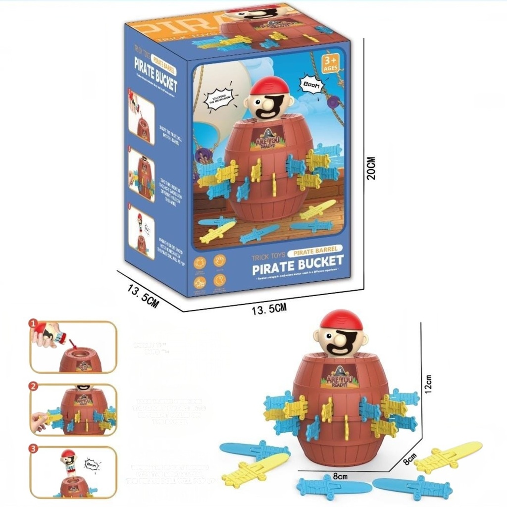 Juego de mesa, salta pirata, en caja