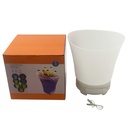 Hielera de plástico con luz, recargable USB, 5L, en caja
