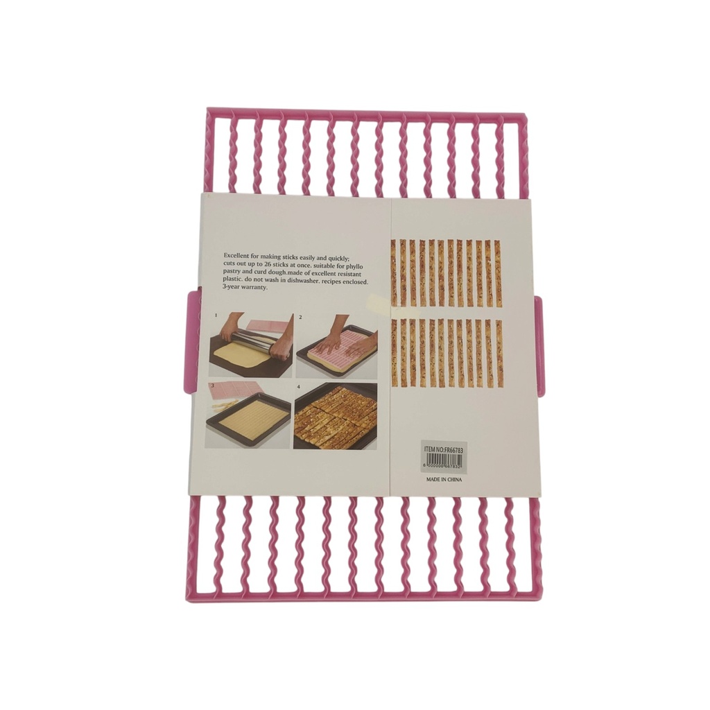 Cortante de plástico para galletitas, en cartón