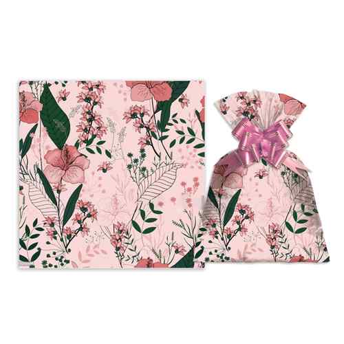 [G3161C] Bolsa de regalo perlado con diseño mediana PACKx50