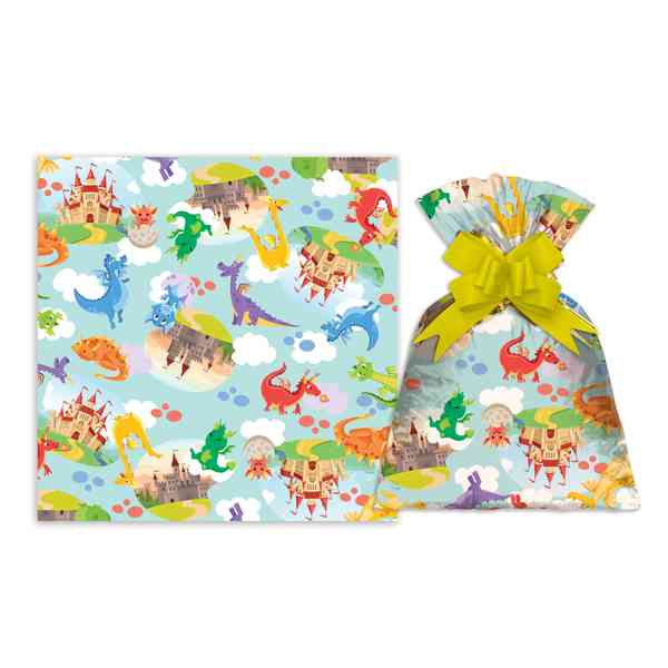 [G3163I] Bolsa de regalo, perlado infantil chico PACKx50