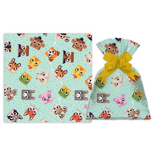 Bolsa de regalo perlado infantil mediano PACKx50