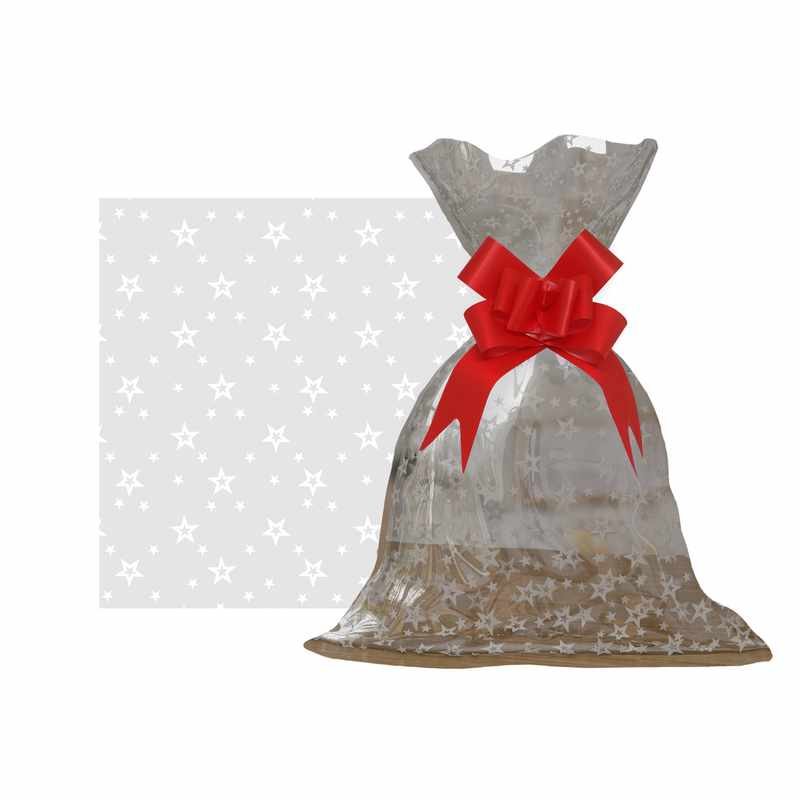 [G3169F] Bolsa de regalo transparente con diseño, chica PACKx50