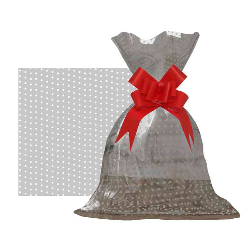 [G3170I] Bolsa de regalo transparente con diseño, mediana PACKx50