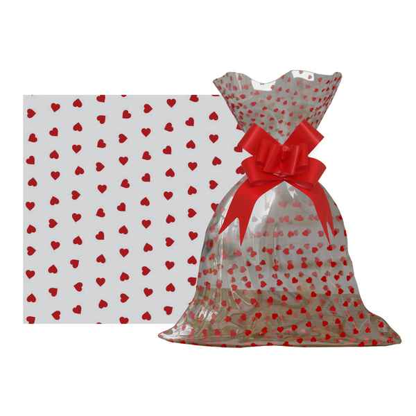 Bolsa de regalo transparente con diseño, grande PACKx50