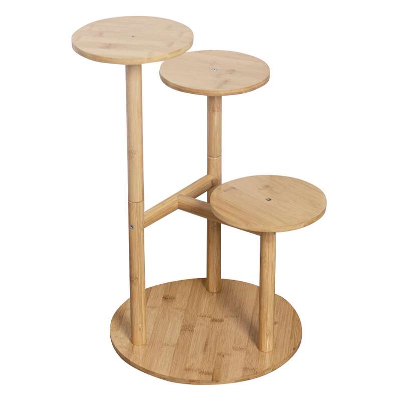 [G3185] Porta macetas de madera, 3 niveles, en caja