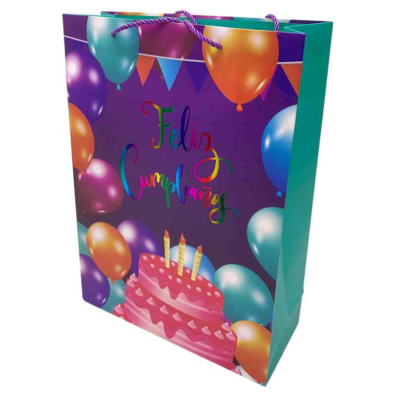 Bolsa de regalo grande, PACK x12, diseños surtidos
