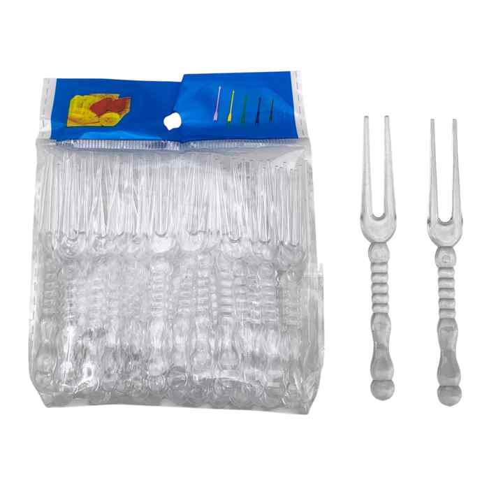 [G3290] Descartable, pincho mini para copetín de plástico, bolsa x50