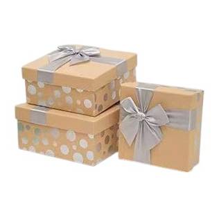 Cajas de regalo forradas, set x3