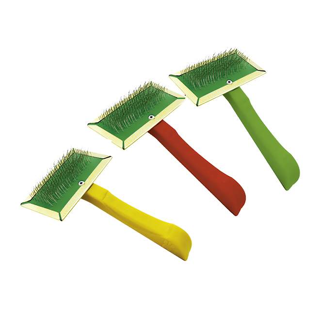 [G3356] Cepillo para mascotas metal y plástico, varios colores FURACAO