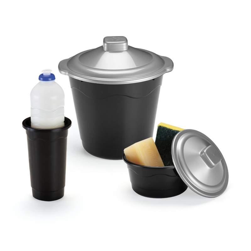 Set de limpieza de plástico, 3 piezas