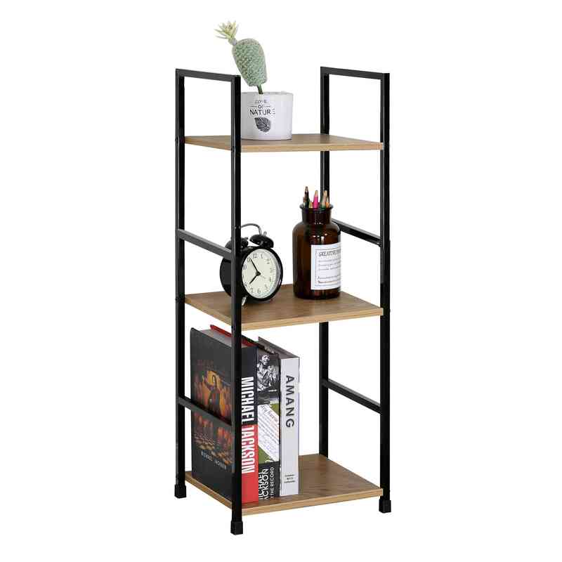 Mueble estantería de hierro y MDF, 3 estantes, en caja, Berlina Home