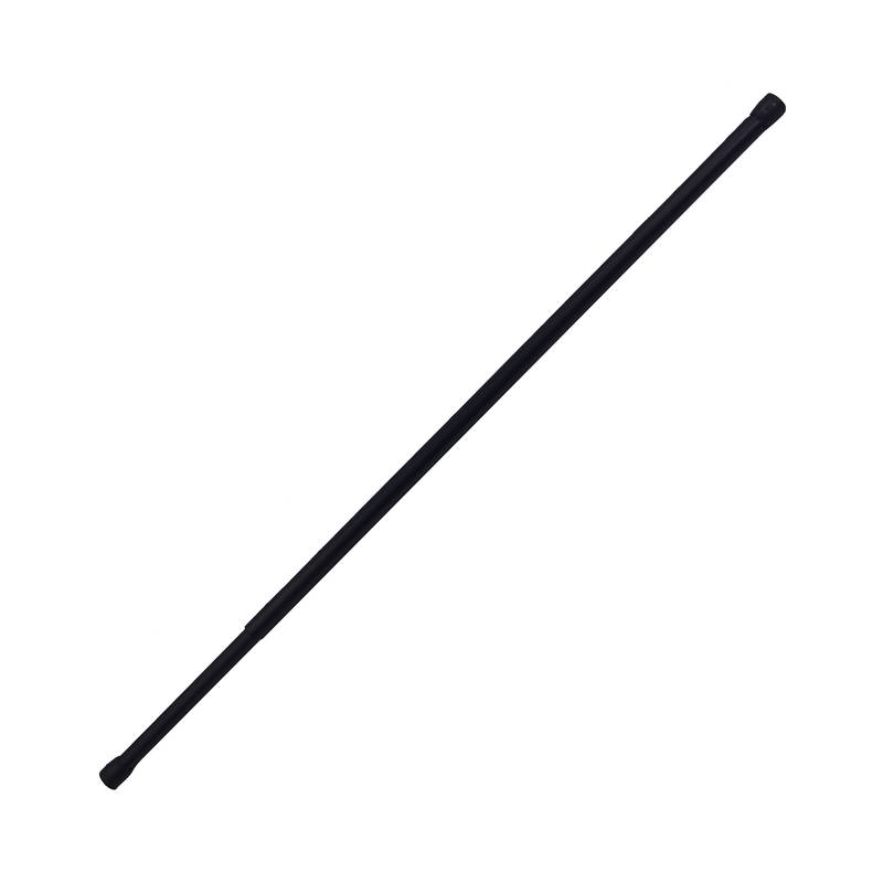 Barrote extensible para cortina chico, 90 a 140cm, de acero pintado NEGRO Maxeb