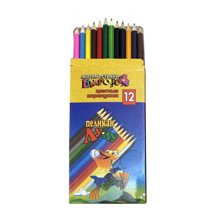 [E0533] Lápices 12 colores largos, PACK x12