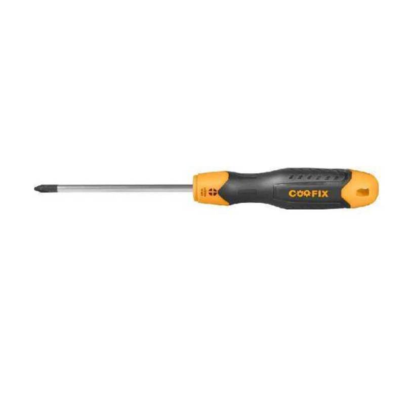 [G3530] Destornillador phillips, 125mm, magnético mango de goma, en blister, Coofix