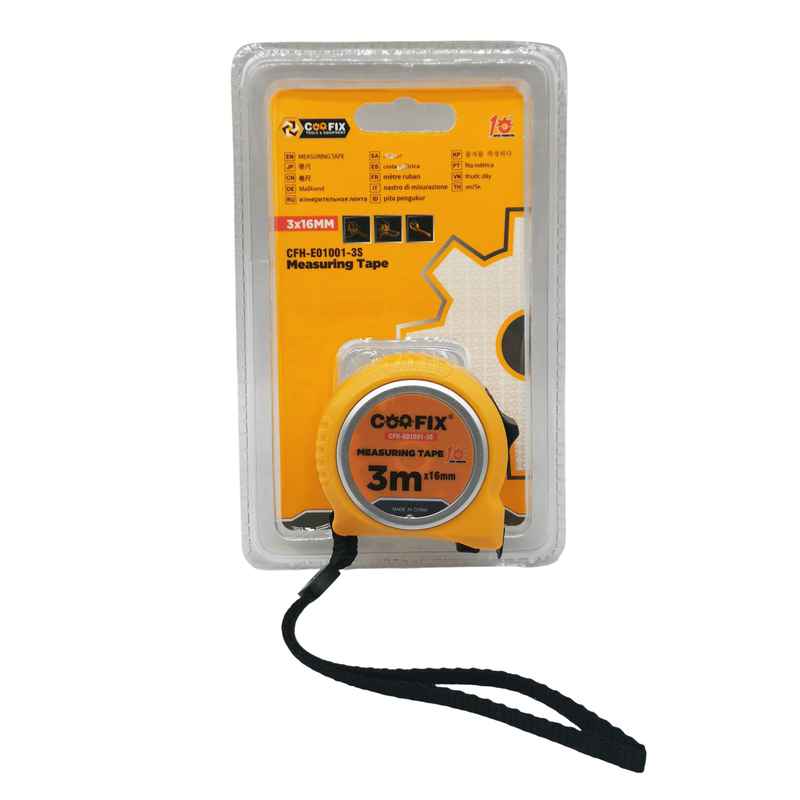 [G3546] Cinta métrica 3m x 16mm, en blister, Coofix
