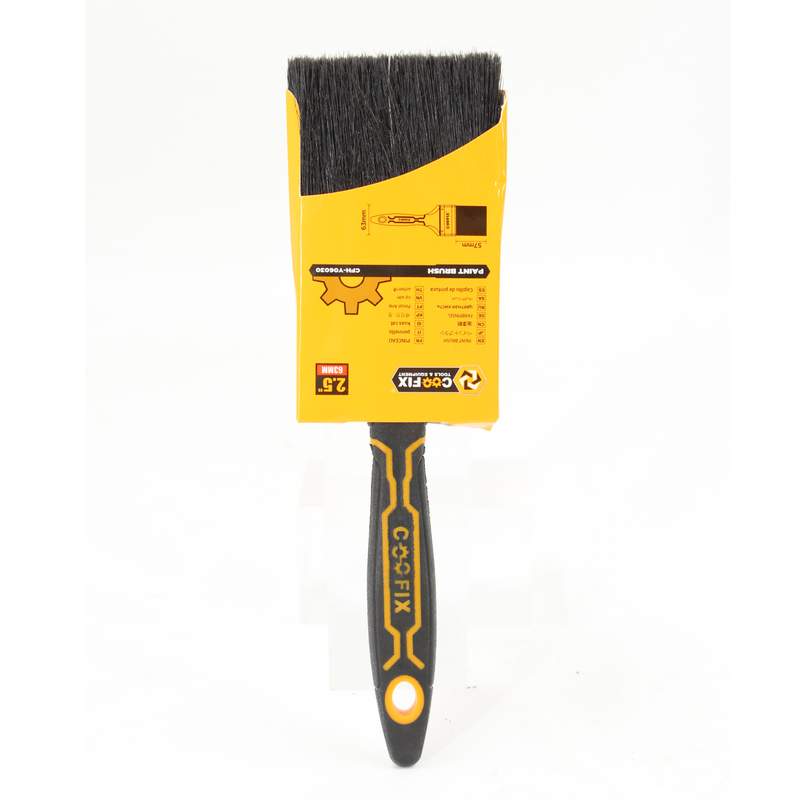 Pincel mango de plástico y cerdas nylon, para pintura al aceite, 2.5", Coofix