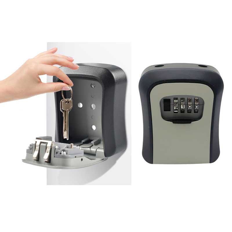 Caja de seguridad, para llaves (key lock box), con combinación, se puede amurar a la pared o enganchar en la reja, en caja