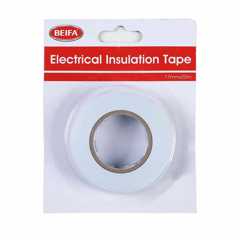 [G3608] Cinta aisladora PVC BLANCO, 17mmx20m, en blister BEIFA