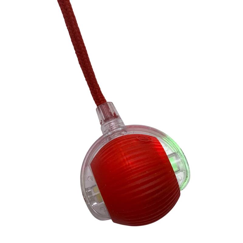 [G3647] Juguete para mascota, pelota con luz y movimiento, con cuerda, recarga USB, en caja, varios colores