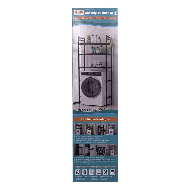 [G3666] Mueble organizador sobre lavarropas, de metal y plástico, en caja