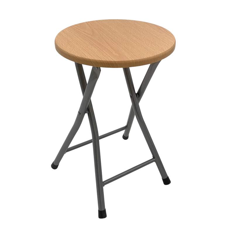 Banco de madera patas de hierro, plegable