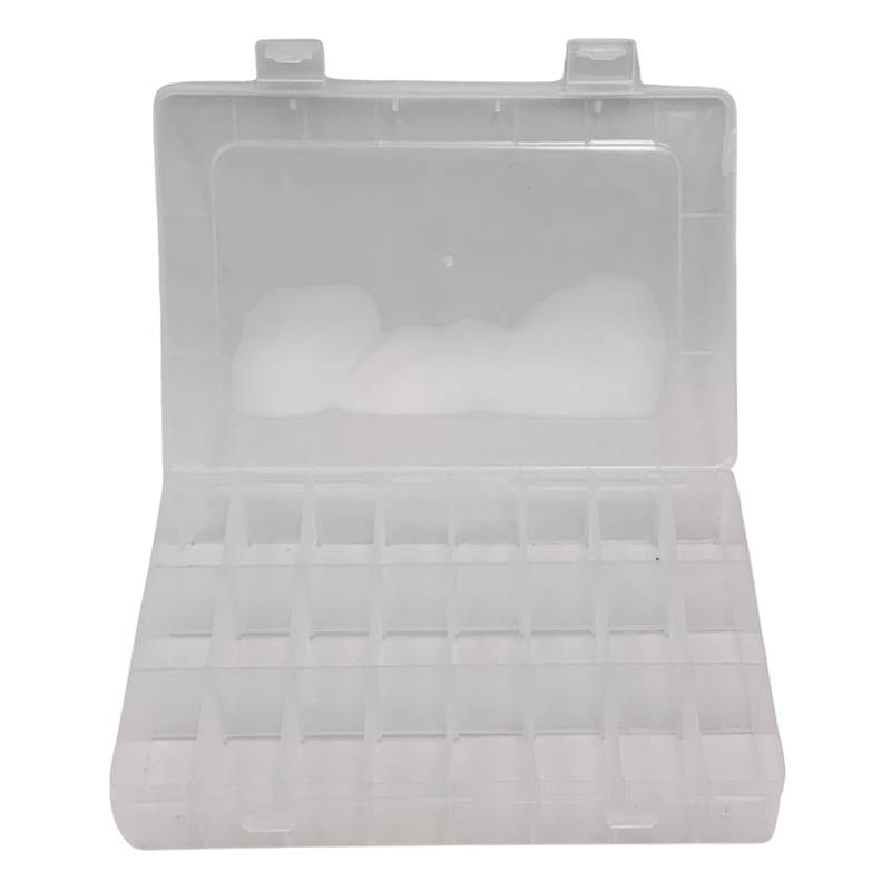 Caja organizadora de plástico con 24 divisiones