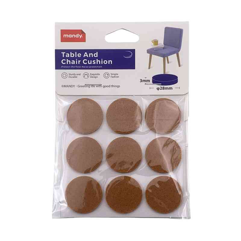 [G3739] Protector de piso de silicona para patas, redondo x9, en bolsa