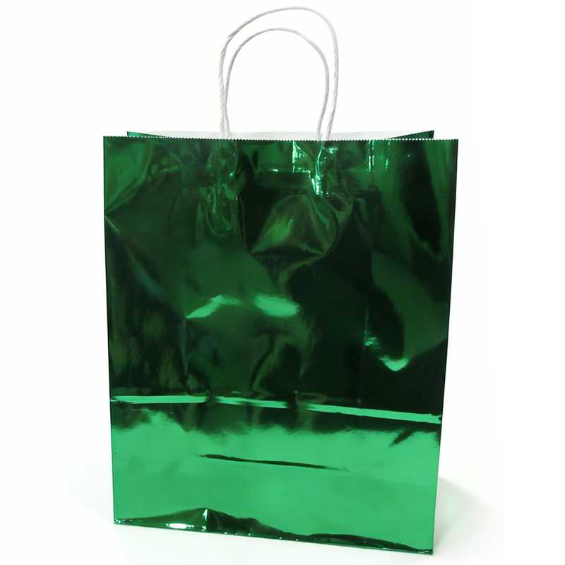 [G3761] Bolsa de regalo, PACK x12, papel metalizado, varios colores