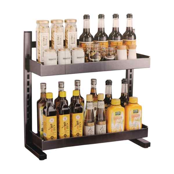 [G3766] Organizador de metal 2 estantes removibles, para apoyar, en caja